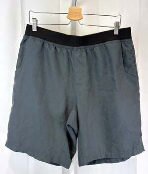 PRANA Mens Mojo Shorts Pull On Elastic Waist Pockets Gray Size XL